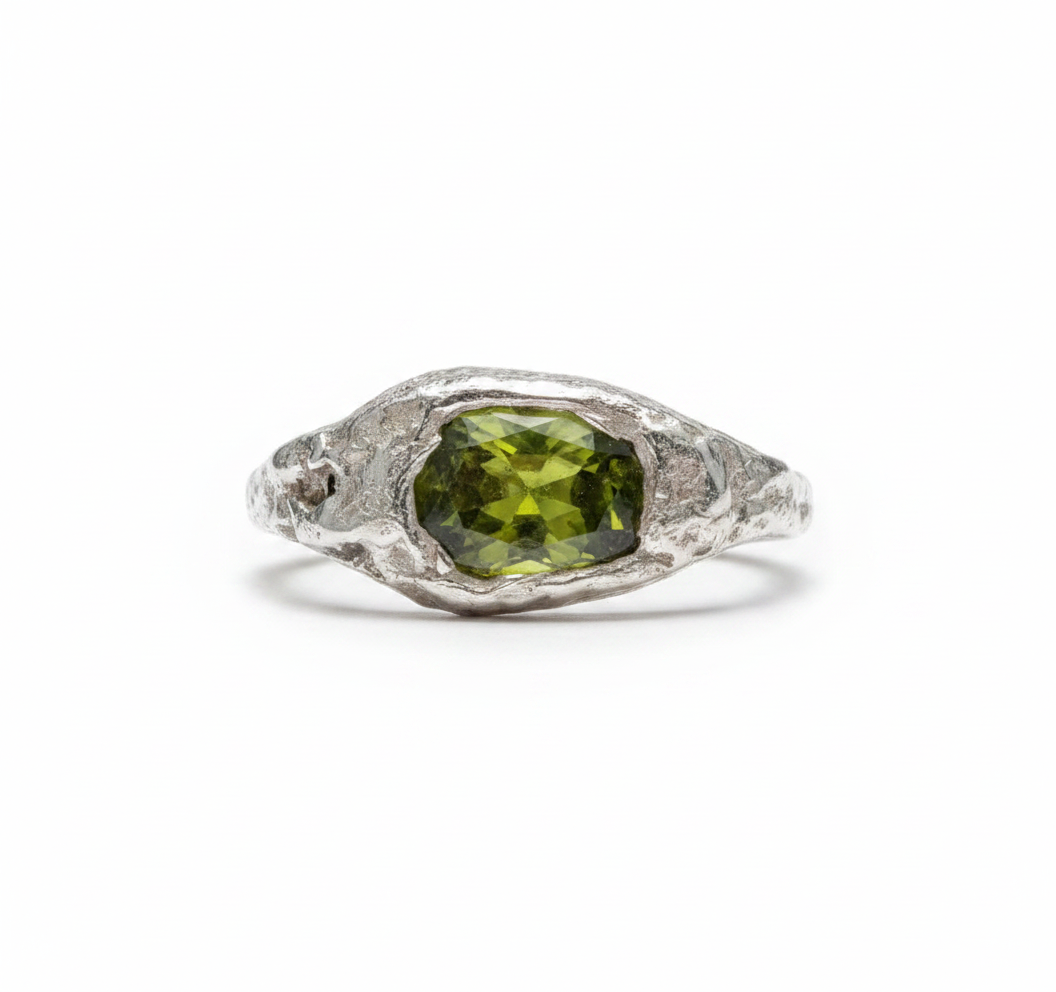 Anillo Circonita Verde