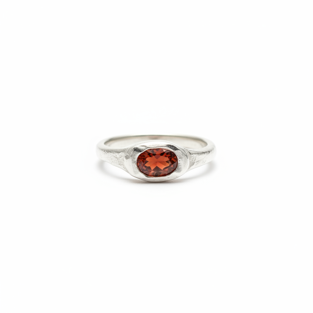 Anillo Circonita Naranja