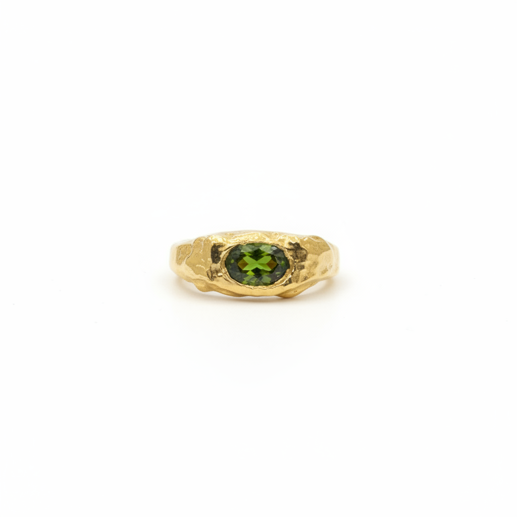 Anillo Circonita Musgo
