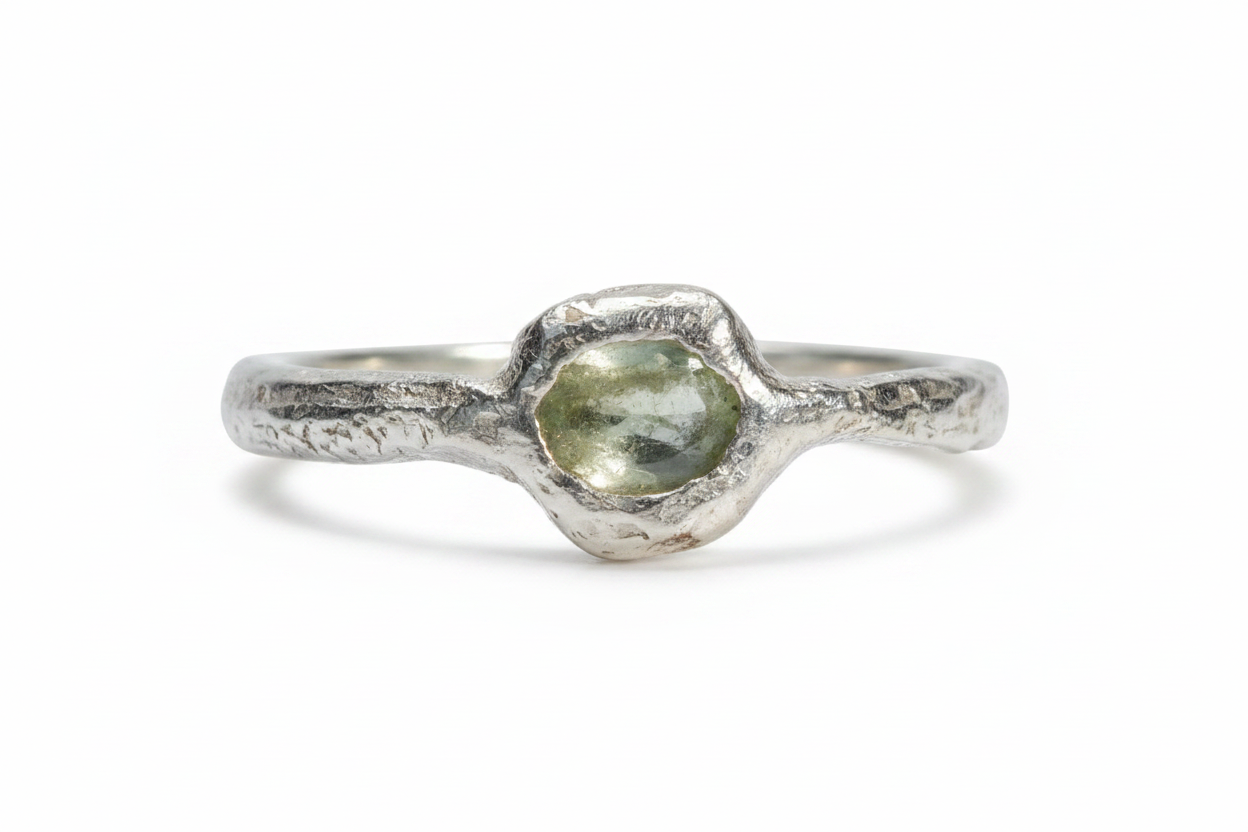 Anillo Turmalina Verde