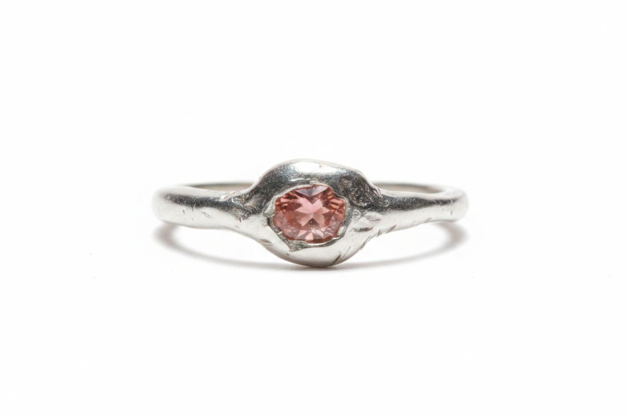 Anillo Turnalina Rosada 
