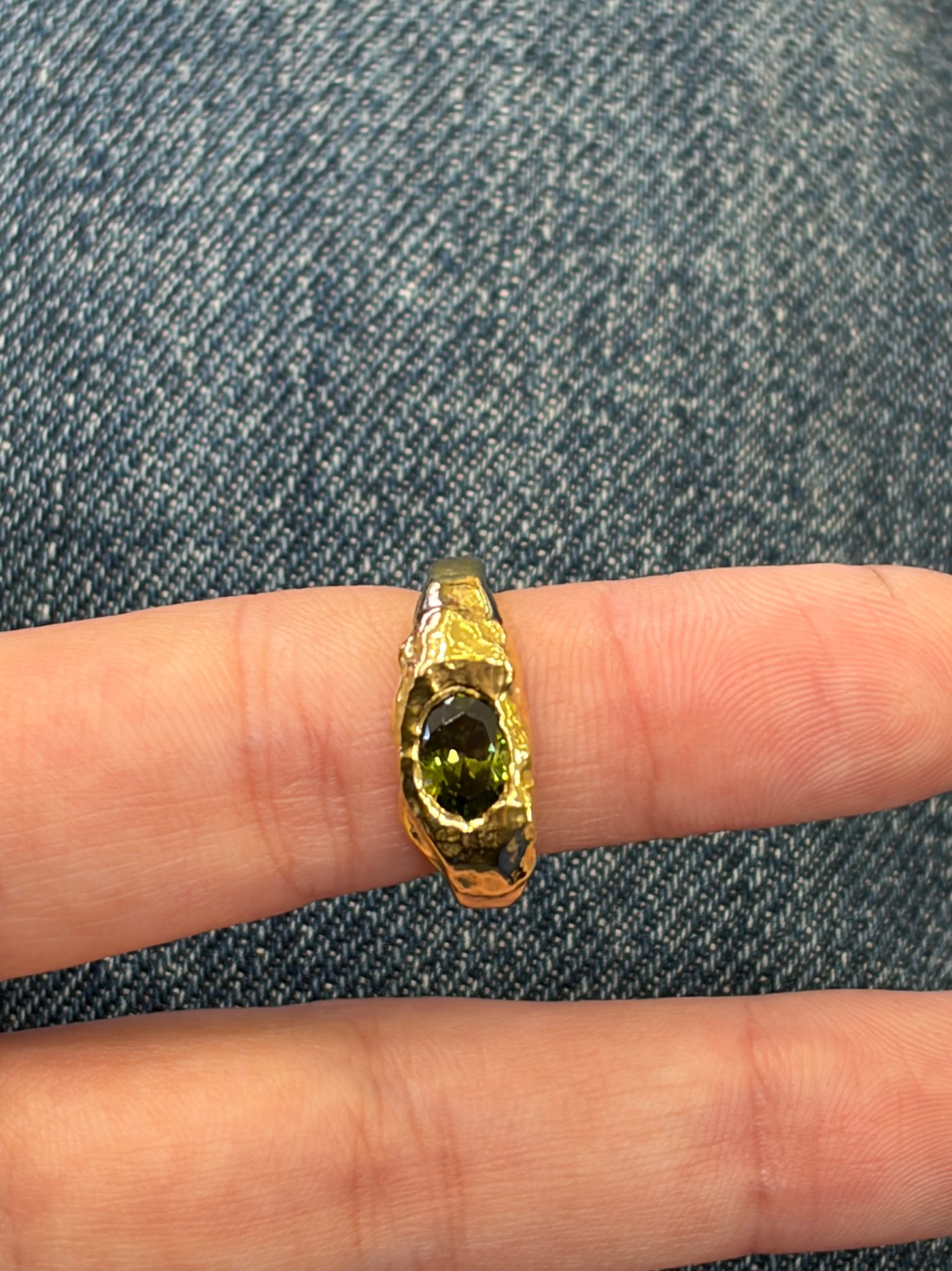 Anillo Circonita Musgo