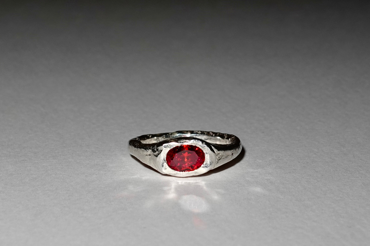 Anillo Circonita Naranja — foto 1