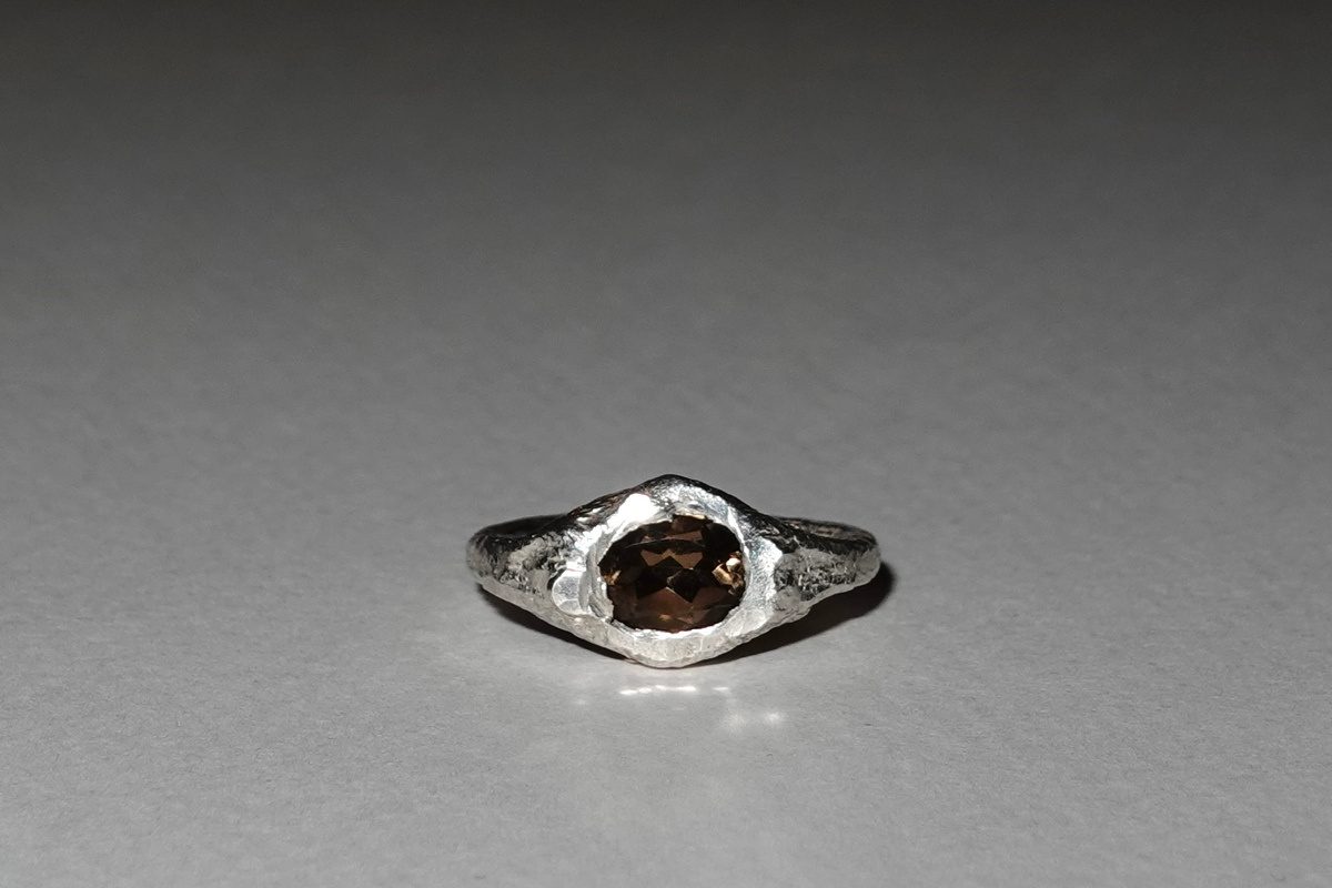 Anillo Cuarzo Fume — foto 1