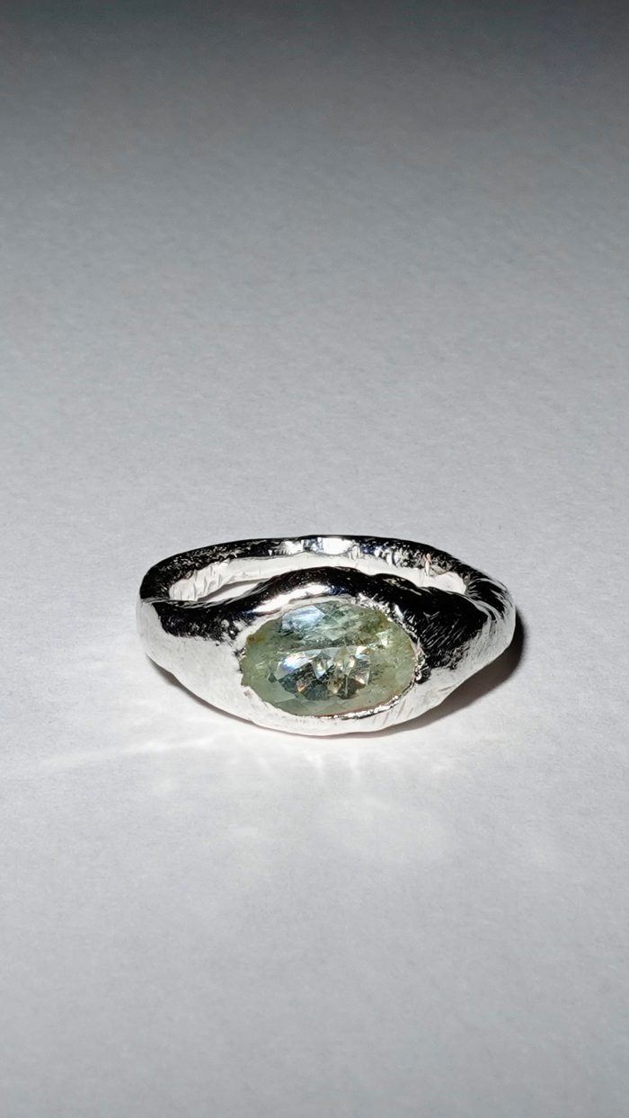 Anillo Aguamarina 