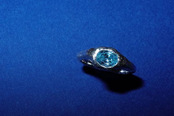 Anillo Circonita Celeste  — foto 5