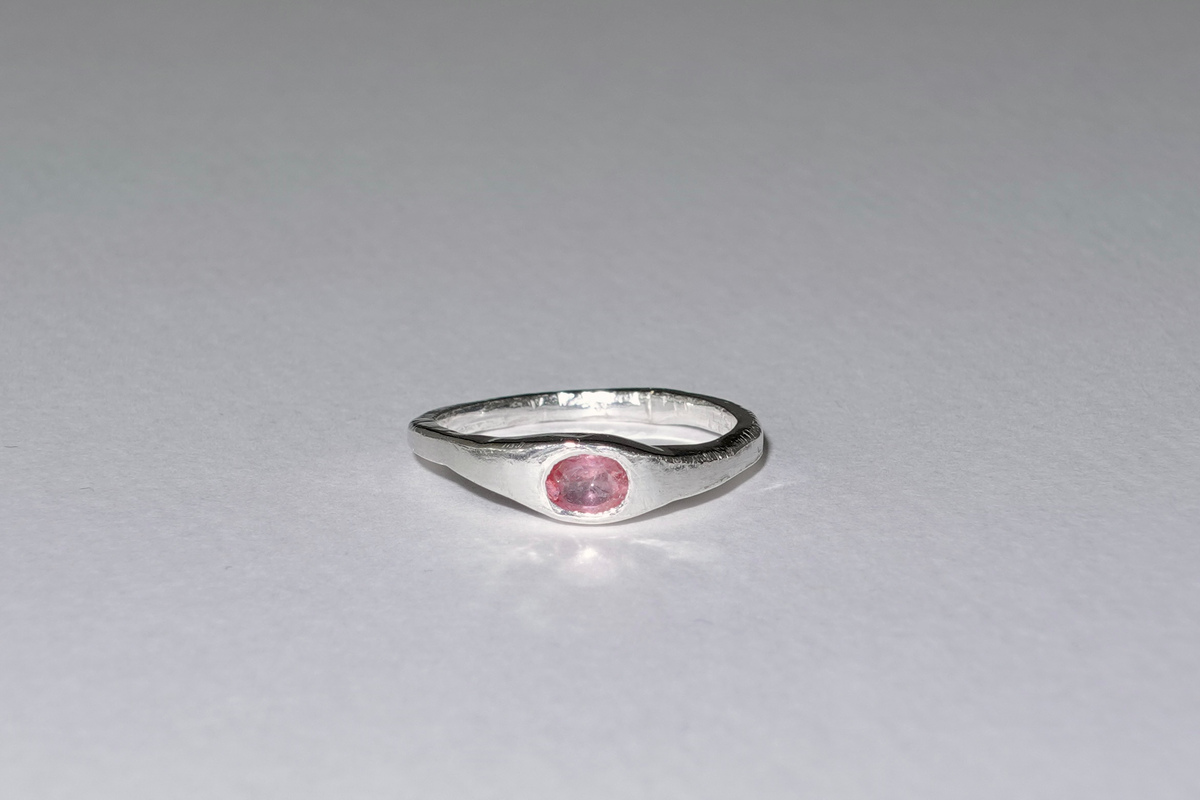 Anillo Turmalina Rosada — foto 1